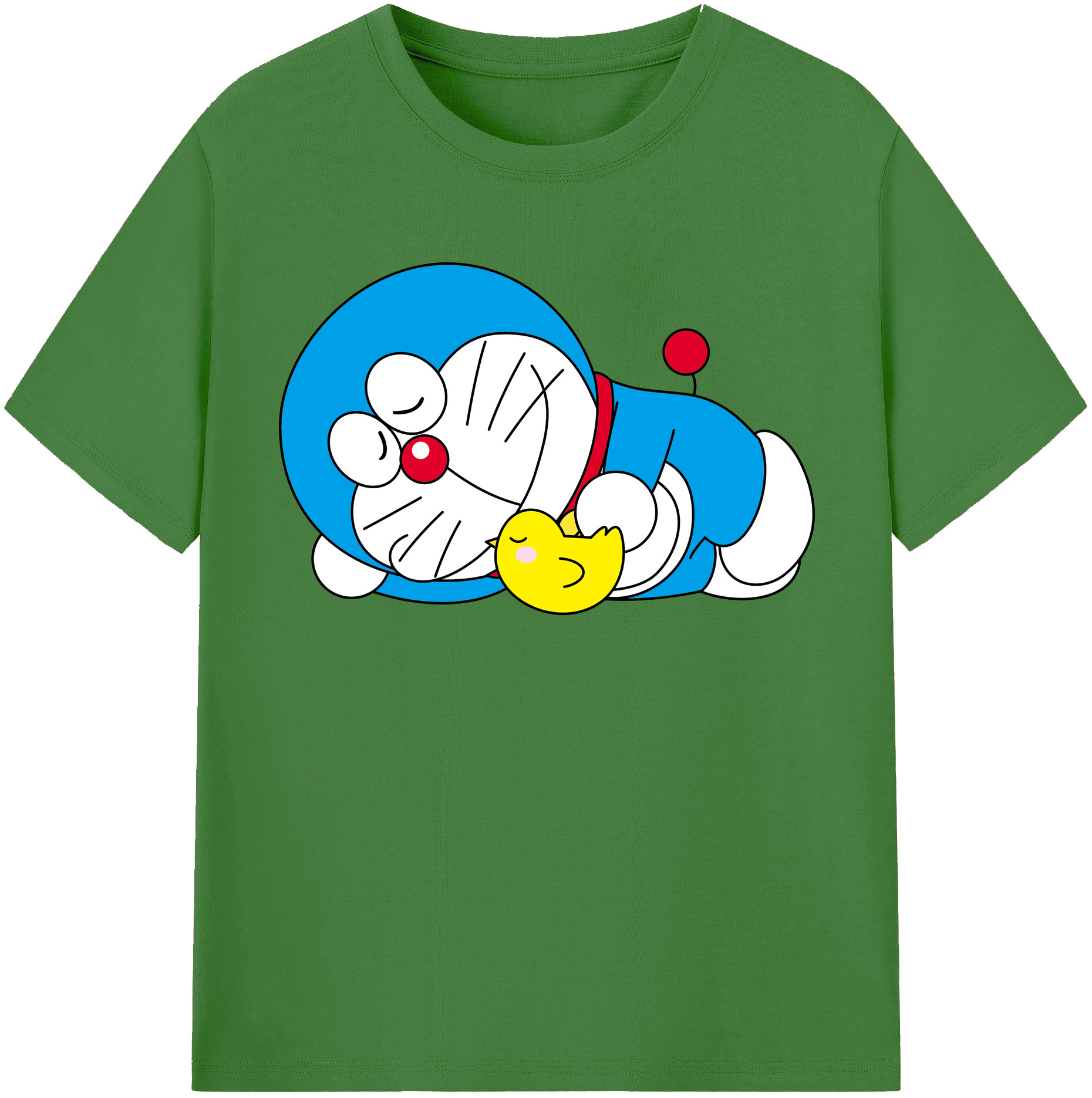 （画像用） ドラえもん Doraemon レディースカジュアルプリントTシャツ（綿100％）